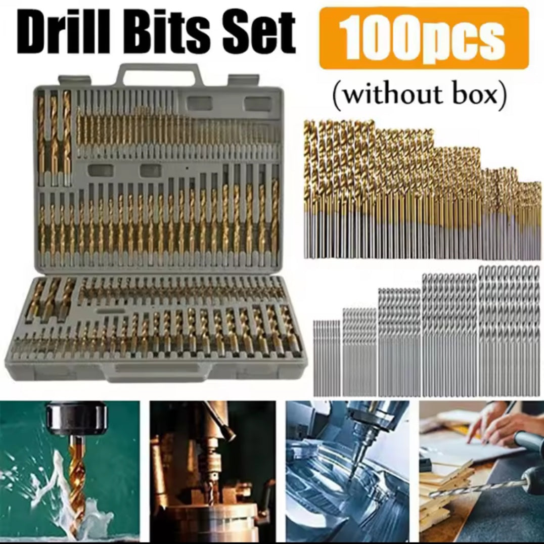 Set burghie HSS, 50/100 bucăți.HSS drill bit set, 50/100 pieces.
