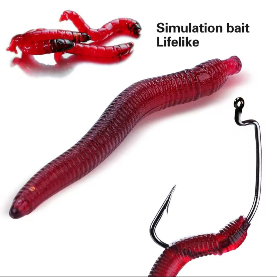 Râme artificiale siliconice pentru pescuit la crap, șalău și biban.Silicone artificial worms for fishing for carp, pike perch and perch
