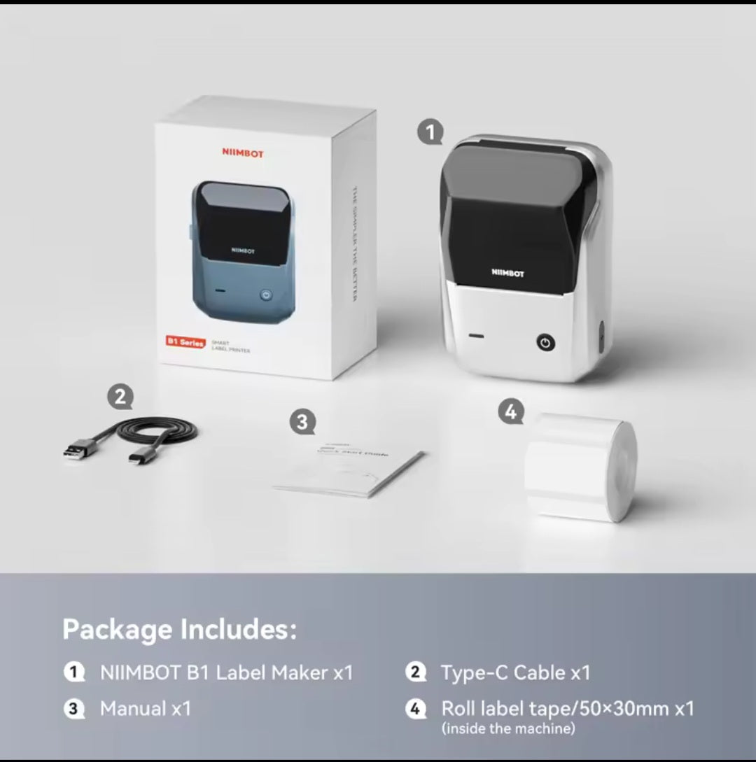 Mini Imprimanta termica-etichetezi tot in 5 secunde. Mini Thermal Printer - label everything in 5 seconds